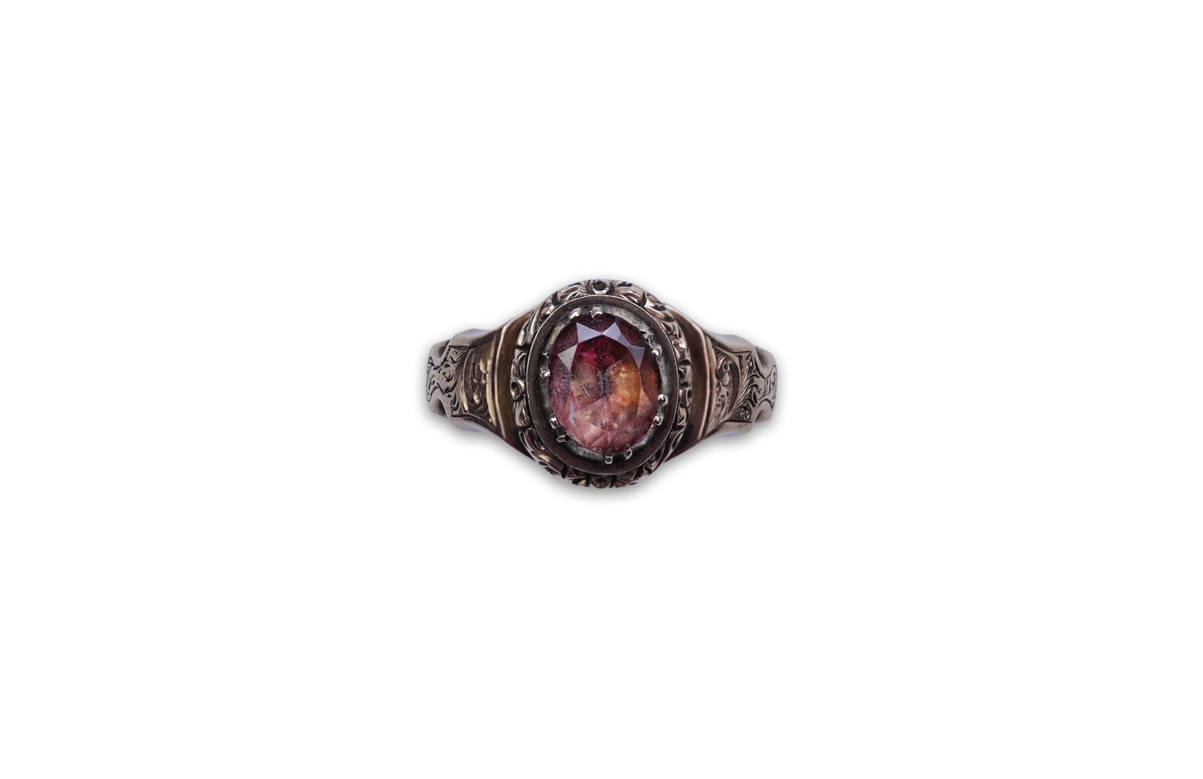 A citrine ring, 19th century